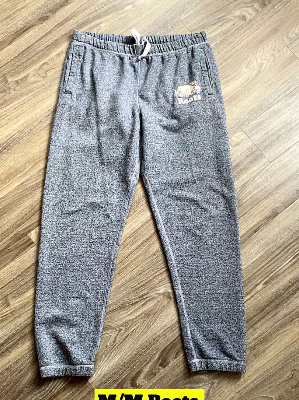 Roots Gray Heather Joggers with Drawstring